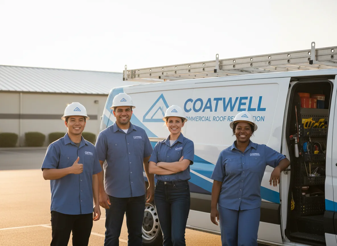 Commercial roof coating company in Dennison, MN