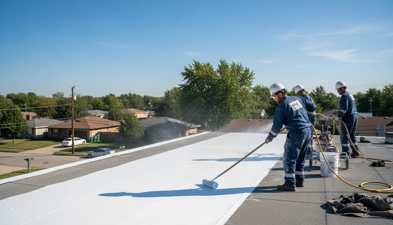 Commercial roof coating in Dennison, MN near me